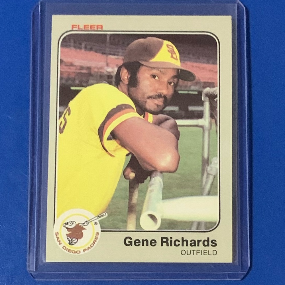 Gene Richards #370 1983 Fleer Baseball Trading Card
